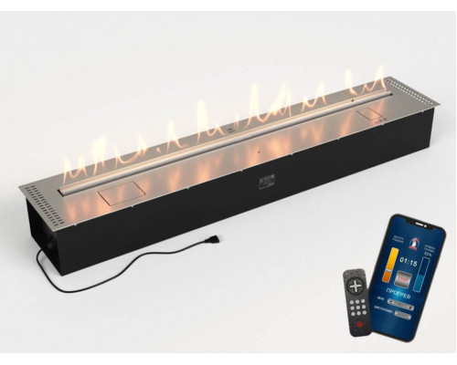 Автоматический биокамин Lux Fire Smart Flame 1500 RC INOX